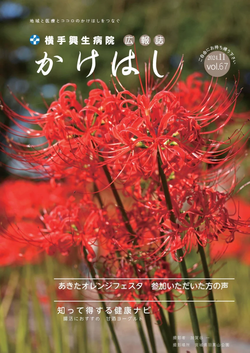 表紙：広報誌「かけはし」vol.67